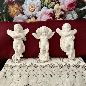Whimsical Cherubs set of 3 Made in Italy
